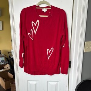 Belle by Kim Gravel Vibrant Red Top